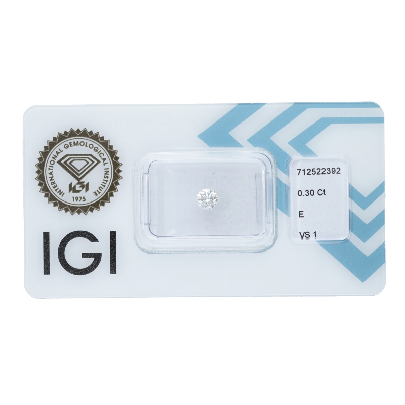 Diamante Certificato IGI   CT 0,30   E   VS 1