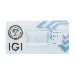 Diamante Certificato IGI   CT 0,30   D   VVS 2
