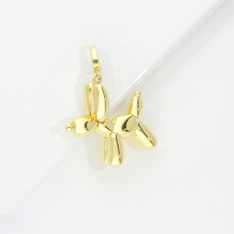 Ciondolo cane a palloncino in oro giallo 18k
