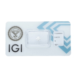 Diamante Certificato IGI   CT 0,42   E  VS1