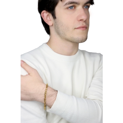 Bracciale a catena in oro giallo 18k 