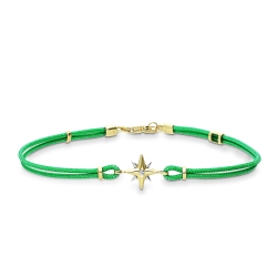Bracciale con rosa dei venti in oro 18k