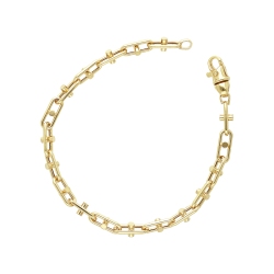 Bracciale a catena in oro giallo 18k 