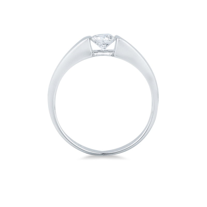 SOLITARIO CT 0,40  O.BIANCO   INCASSATURA BATTUTA