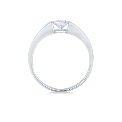 SOLITARIO CT 0,40  O.BIANCO   INCASSATURA BATTUTA