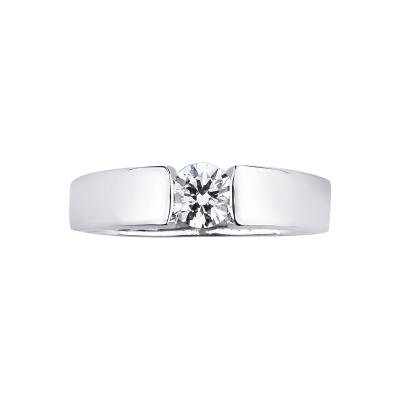 SOLITARIO CT 0,40  O.BIANCO   INCASSATURA BATTUTA