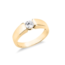 MONTATURA SOLITARIO INCASS.BATTUTA. PER DIAMANTE DA 0.37CT a 0.46CT 2