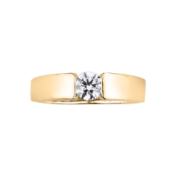 MONTATURA SOLITARIO INCASS.BATTUTA. PER DIAMANTE DA 0.37CT a 0.46CT