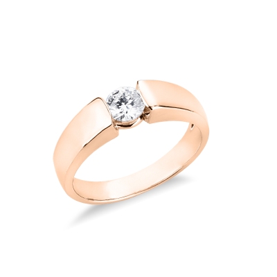 MONTATURA SOLITARIO INCASS.BATTUTA. PER DIAMANTE DA 0.37CT a 0.46CT