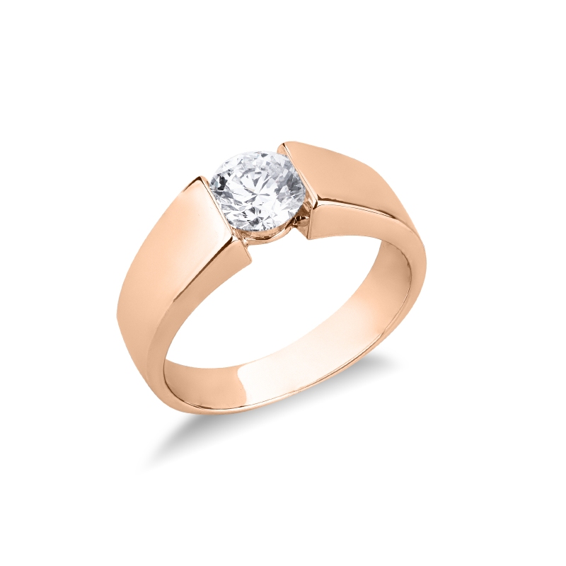 MONTATURA SOLITARIO INCASS.BATTUTA. PER DIAMANTE DA 0.85CT a 0.95CT