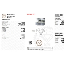 Diamante Certificato IGI   CT 0,70   F  VVS 1 2