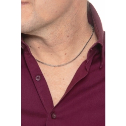 18k white gold byzantine chain, 40 cm 2