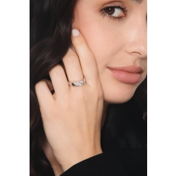 Anello fidanzamento Unico 0,50 ct in oro bianco 18k 2