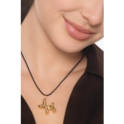 Ciondolo cane a palloncino in oro giallo 18k 2