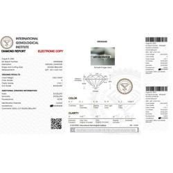 Diamante Certificato IGI   CT 0,30   E   VVS 1 2