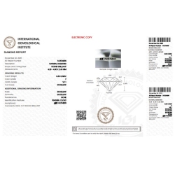 Diamante Certificato IGI   CT 0,30   F   VS 1 2
