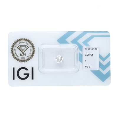 Diamante Certificato IGI   CT 0,70   F   VS 2