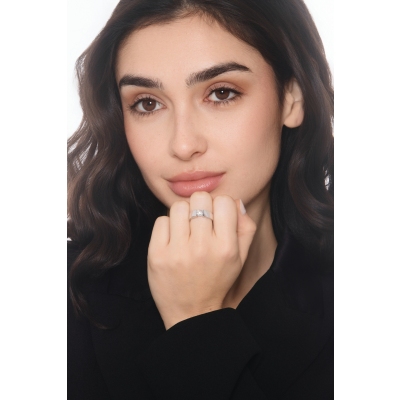 White gold 18k ring with a 0,70 ct diamond