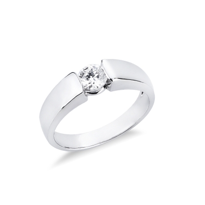 Montatura solitario incastonatura battuta