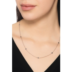Necklace with black diamonds 2