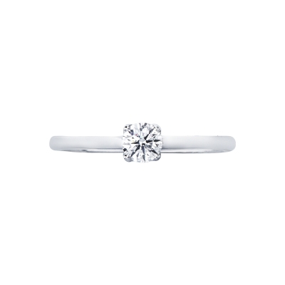 Solitario anello Essenza 0,30 ct oro bianco 18k