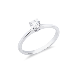 Anello di fidanzamento Essenza oro bianco 0,40 ct 