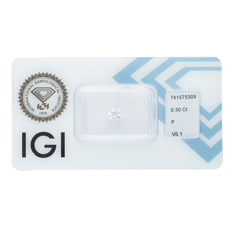 Diamante Certificato IGI   CT 0,30   F   VS 1