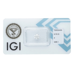 Diamante Certificato IGI   CT 0,70   F  VVS 1