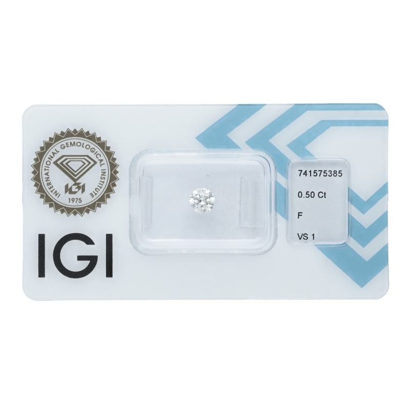 Diamante Certificato IGI   CT 0,50   F  VS 1