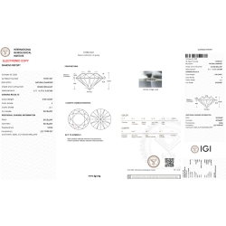 Diamante Certificato IGI   CT 0,90  F   SI 1 2
