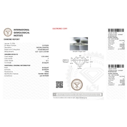 Diamante Certificato IGI   CT 0,30   F   VS 1 2