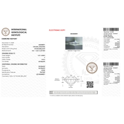 Diamante Certificato IGI   CT 0,31   F   VVS 2 2