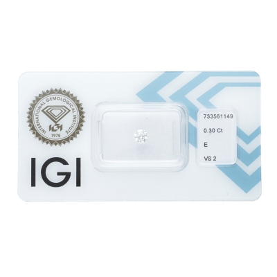 Diamante Certificato IGI   CT 0,30   E   VS 2