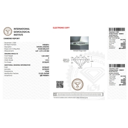 Diamante Certificato IGI   CT 0,40   D   VVS 2 2