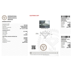 Diamante Certificato IGI   CT 0,51   F  VVS 1 2