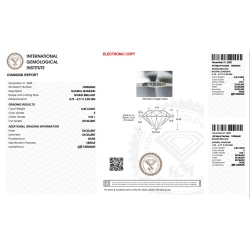 Diamante Certificato IGI   CT 0,40   E   VVS 1 2
