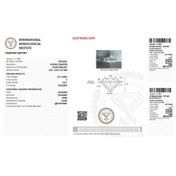 Diamante Certificato IGI   CT 0,31   E  VVS 1 2