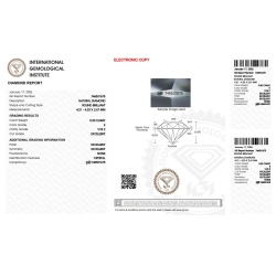 Diamante Certificato IGI   CT 0,30   E   VVS 2 2