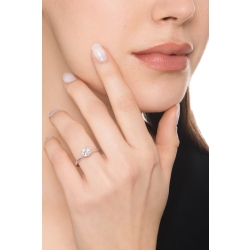 Anello di fidanzamento Essenza oro bianco 0,90 ct  2