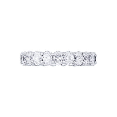 Eternity ring in white gold 18k with diamonds F VS