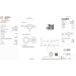 Diamante Certificato IGI   CT 1,01   E   SI 1 2