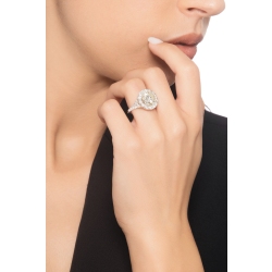 Anello solitario in oro bianco 18k con diamante IGI, 4.02 ct 2