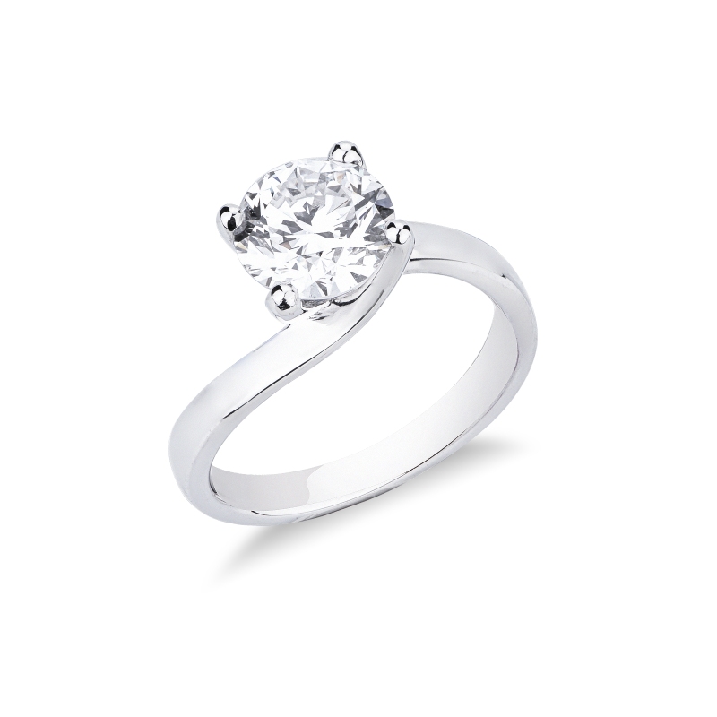 DIA 2.06CT E VS1 IGI$571385991 MONTATO SOLITARIO VALENTINO SO02, pezzo unico