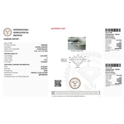 Diamante Certificato IGI   CT 0,30  D  VVS 2 2