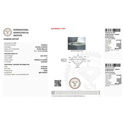 DIA 0.52CT D IF IGI$757509672