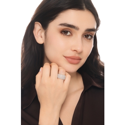 ANELLO FASCIA CON BRILLANTI