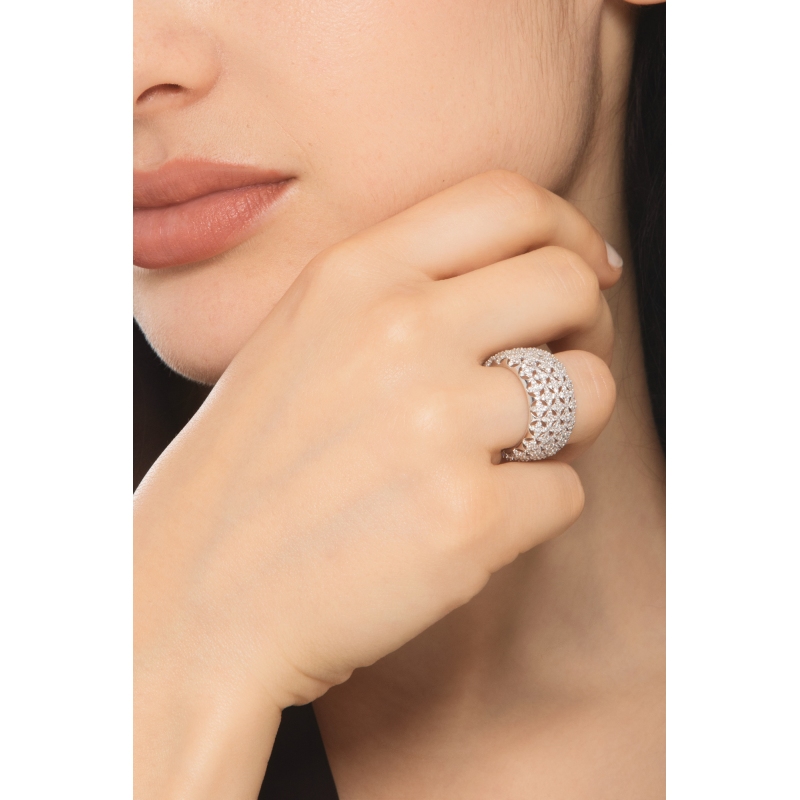 ANELLO FASCIA CON BRILLANTI