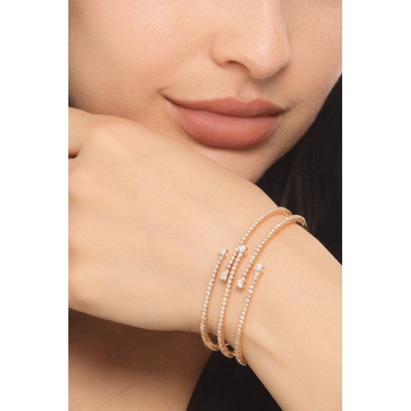 BRACCIALE SEMIRIGIDO CON BRILLANTI