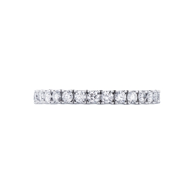 Anello eternity in oro bianco 750 con diamanti