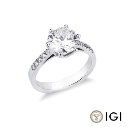 DIA2,29ct J VVS2 IGI $502196799 mod.Sara 6grif(br.laterali G VS)###,pezzo unico